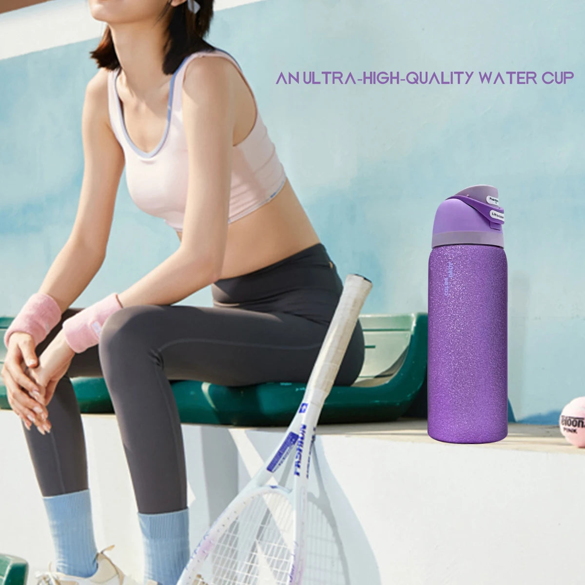 OwaIa Outdoor Double Layer Vacuum Insulated Water Bottle