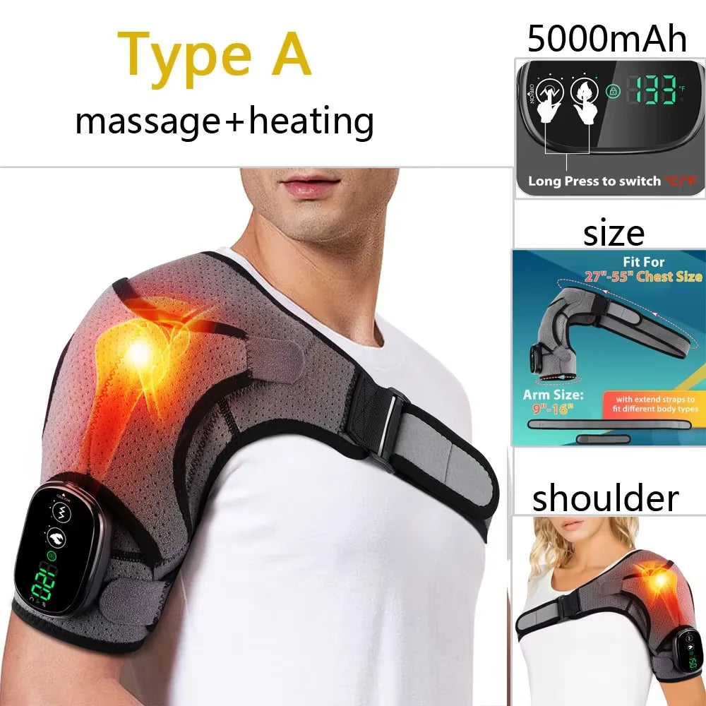PASTSKY Heated Shoulder Warmer Massager Electric Heating Wrap