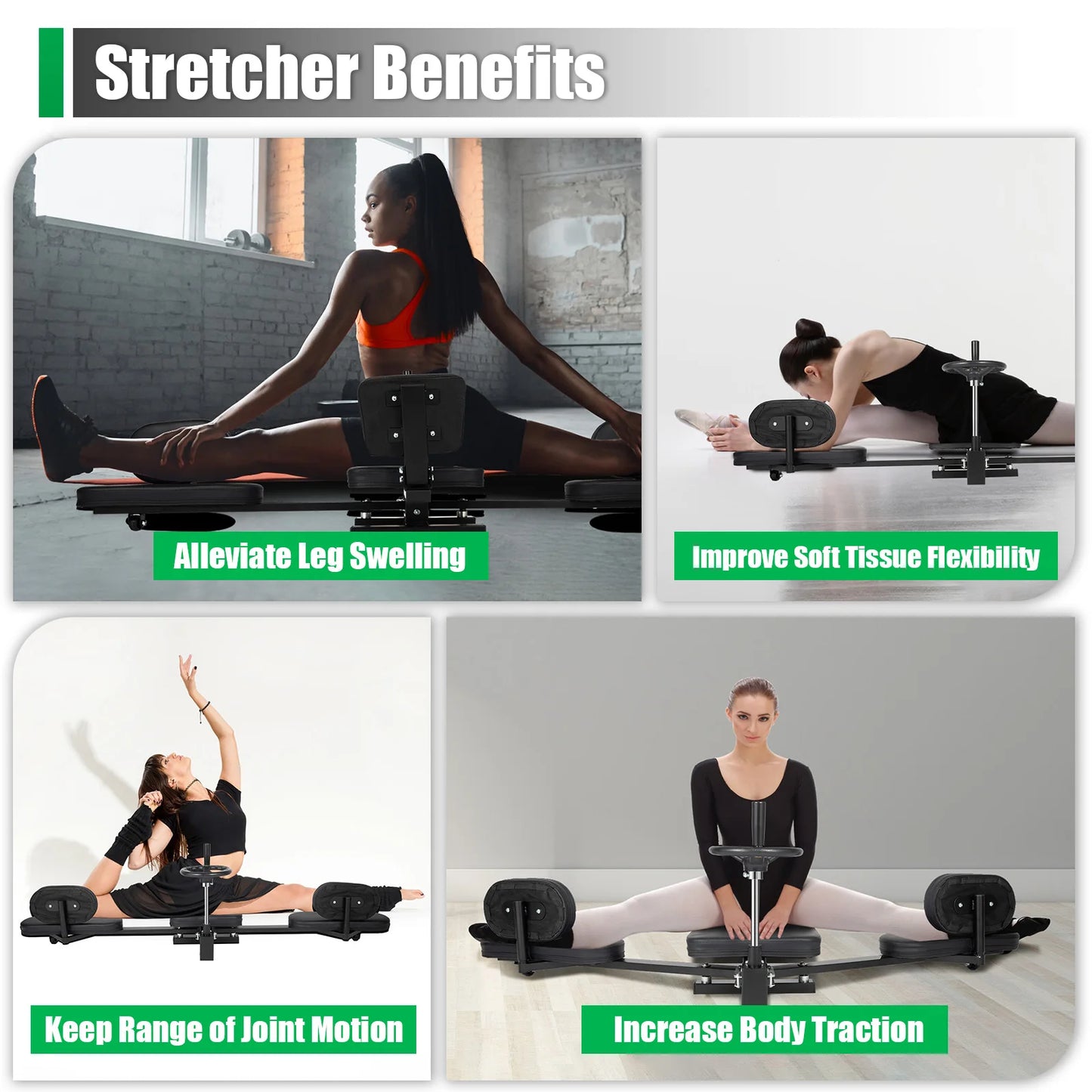 3 Bar Leg Stretcher For Gymnastics And Flexibility Home Use