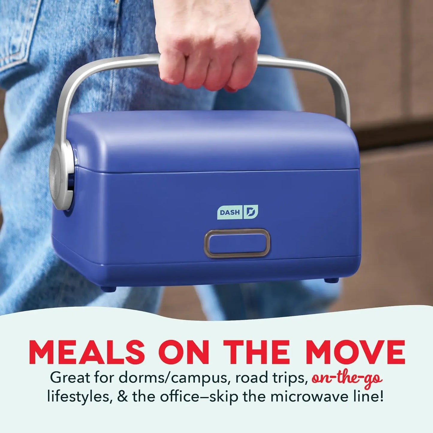 XMSJ Portable Personal Food Warmer With Spork Keeps Meals Hot