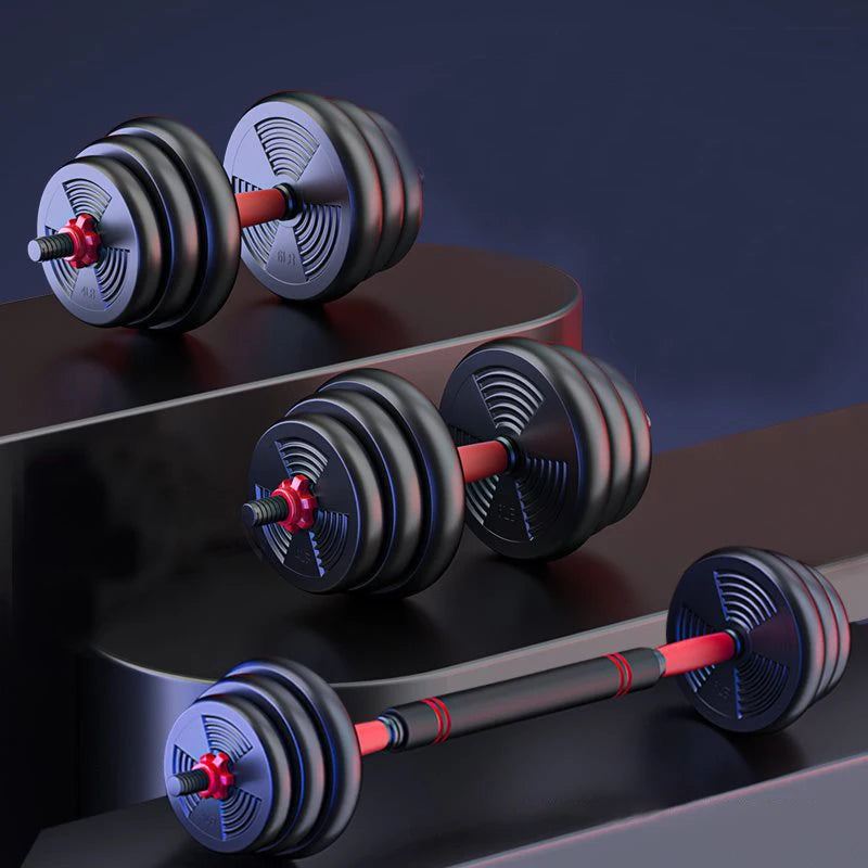 NONE Adjustable Dumbbell To Barbell Set For Home Gym