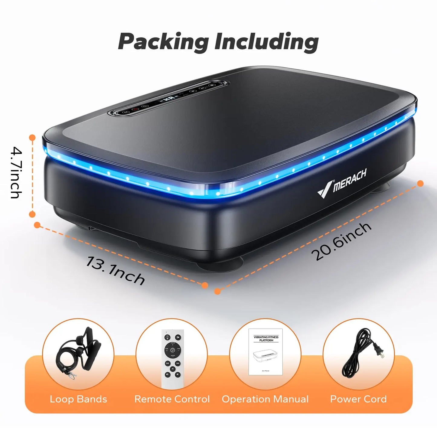 MERACH Vibration Plate Exercise Machine For Whole Body Power Workout