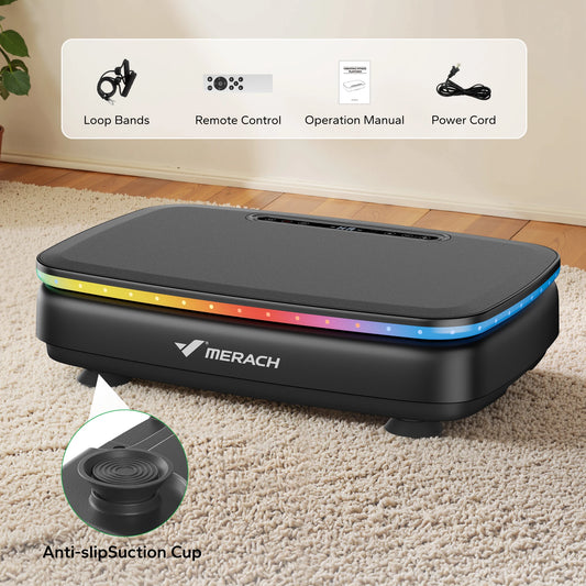 MERACH Vibration Plate Exercise Machine For Whole Body Power Workout