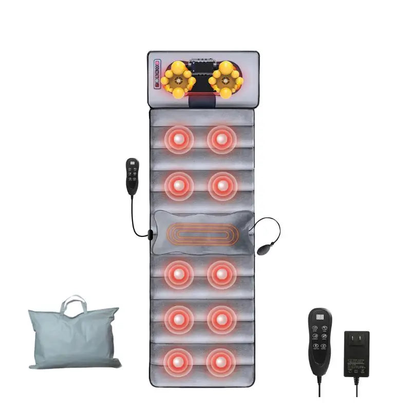 Full Body Massage Mat With Heating Vibration Kneading And Shoulder