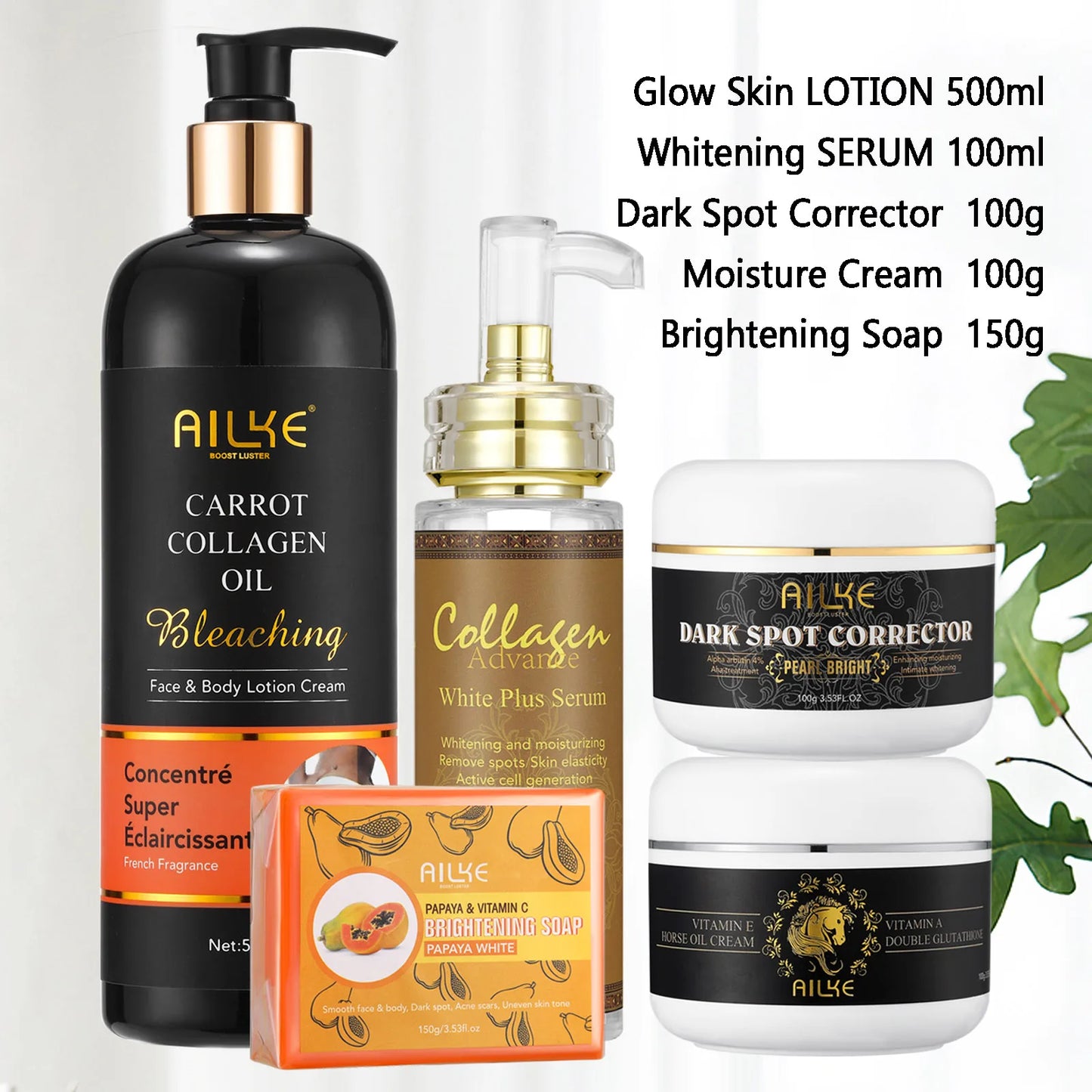 AILKE Collagen 5 In 1 Skin Care Kit For Face