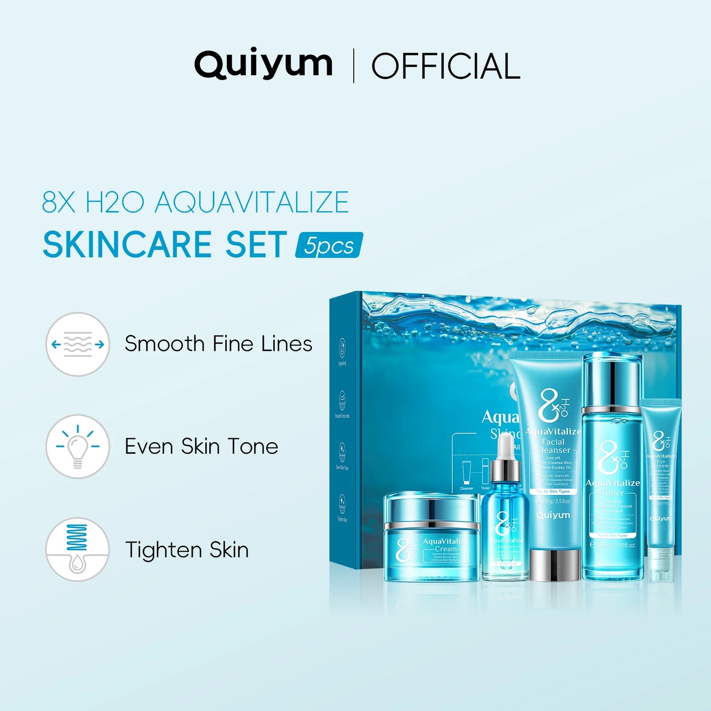 LAIKOU AquaVitalize Hydration Skincare Set 8X H2O