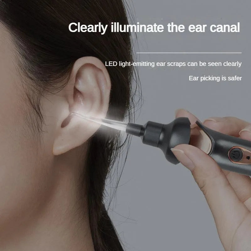 None Electric Luminous Earpick Vacuum Ear Wax Remover For All