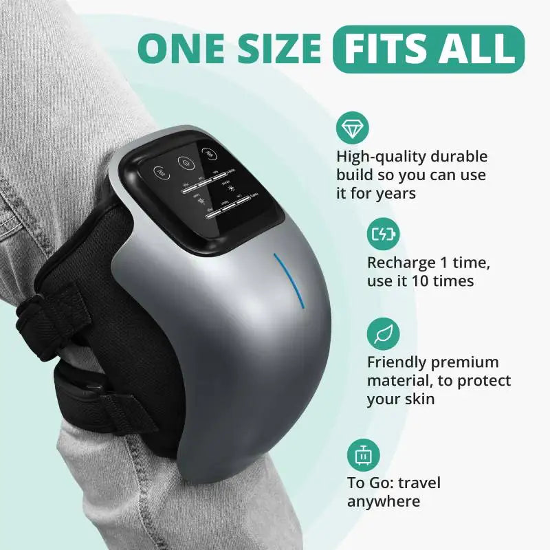 Medcursor Wireless Heated Knee Massager With 3 Heating Levels