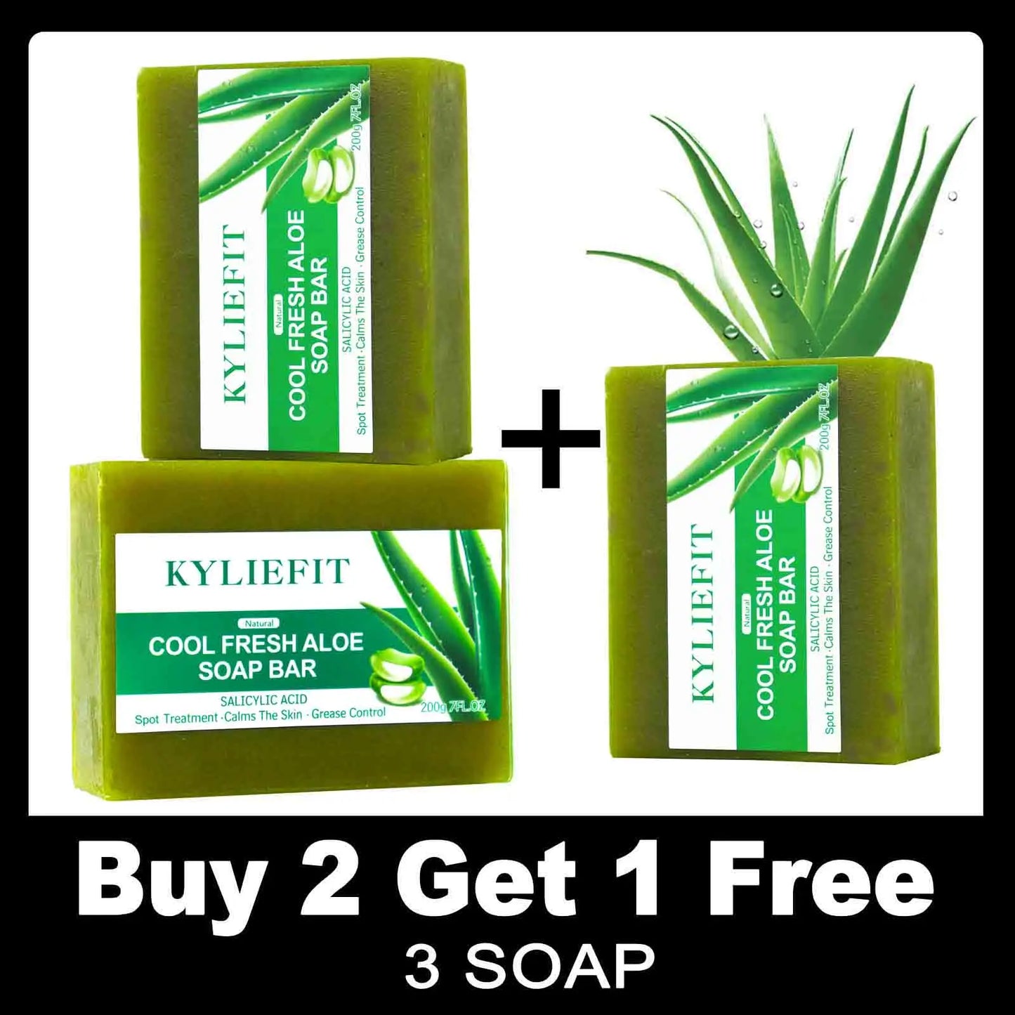 AILKE Aloe Vera Whitening Soap For Clear Radiant Skin