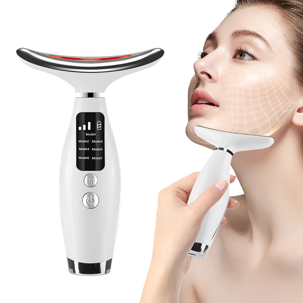 Neck and Face Lifting Massager LED Photon Therapy 106D09