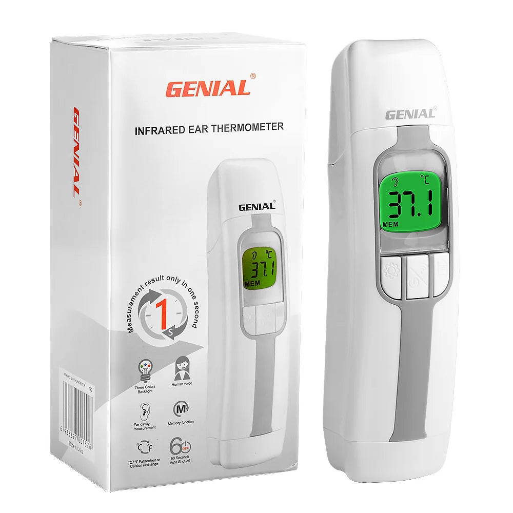 GENIAL Ear Thermometer For Adults And Kids Digital Accurate Forehead