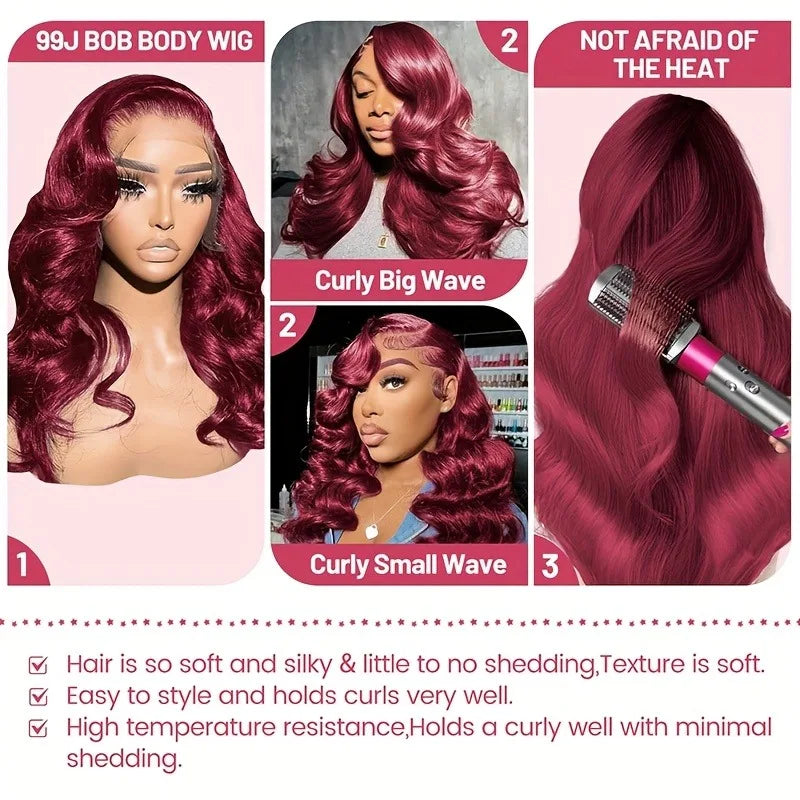 FIUMER Remy Human Hair Lace Front Wig Body Wave Collection