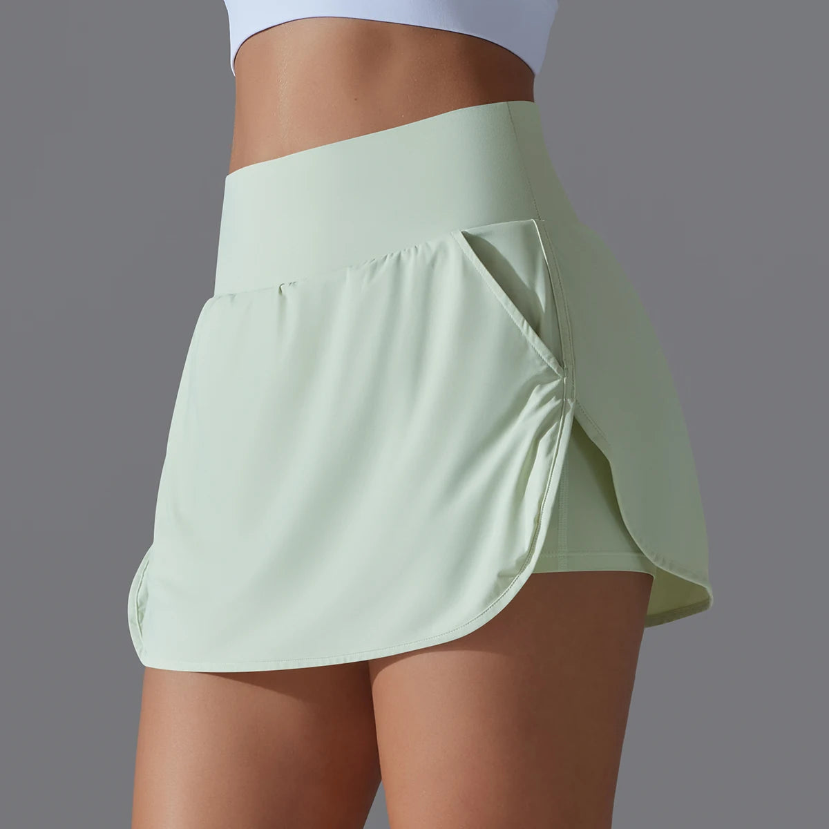 Hamidou Outdoor Sports Yoga Skirt High Waist Breathable For Women