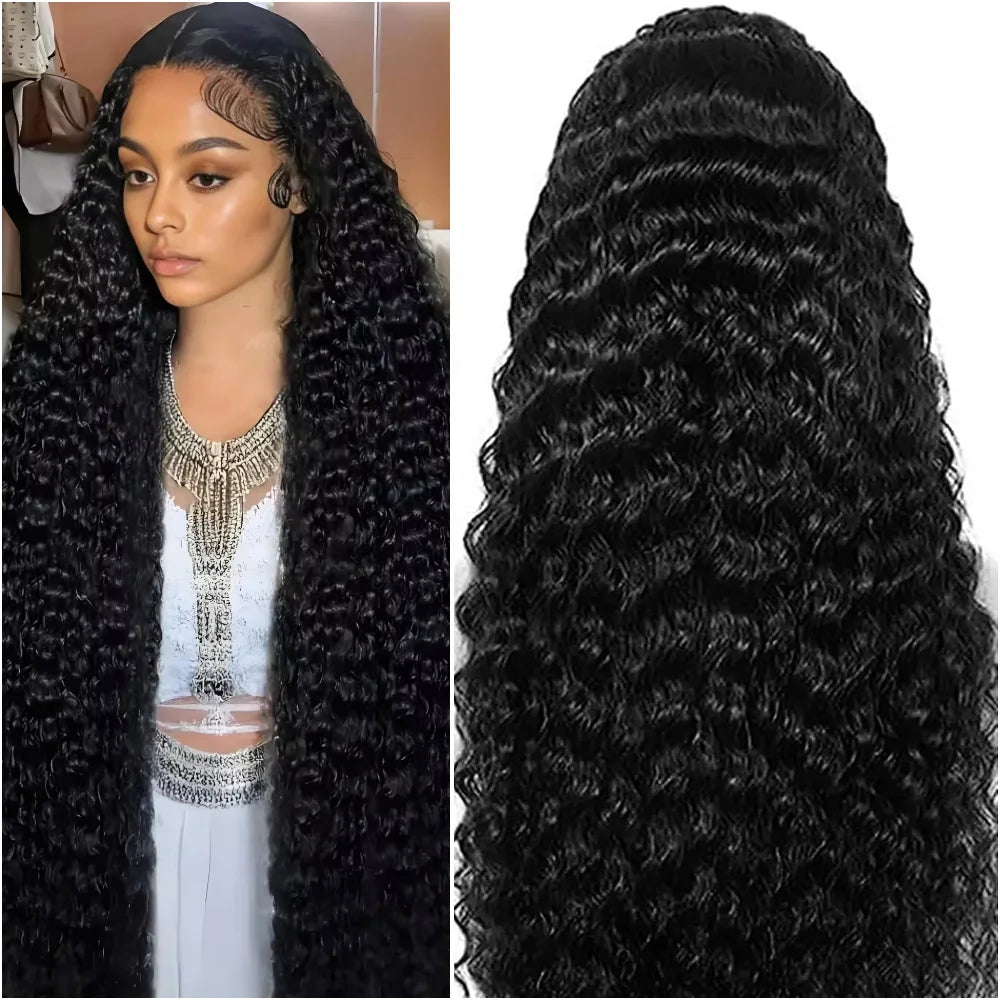 CanaryFly Deep Wave Remy Lace Front Wig For Women Premium