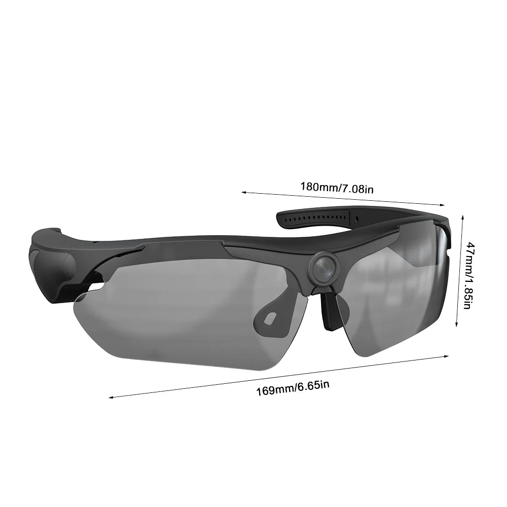 KIDKD Wearable HD 1080P Camera Glasses Polarized Lens Camcorder