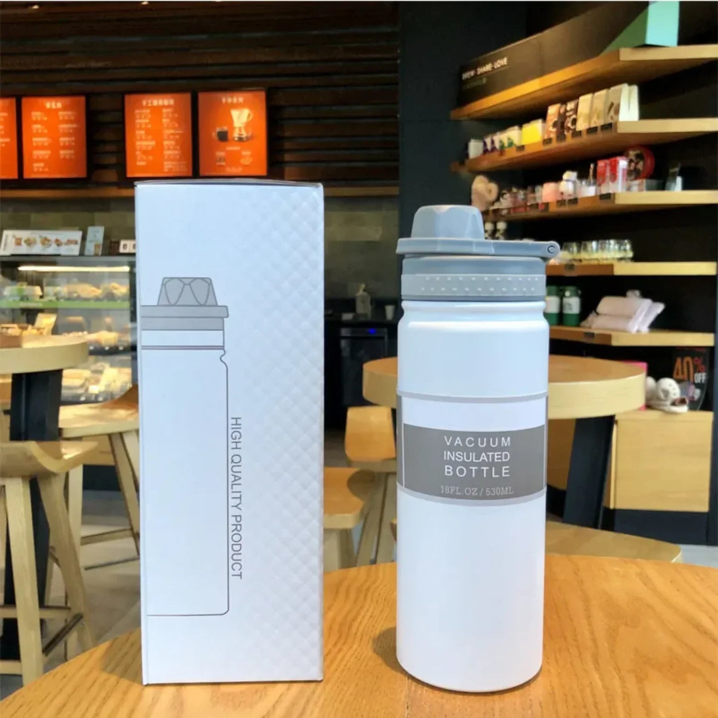 Unbranded Stainless Steel Outdoor Thermos Bottle For Travel