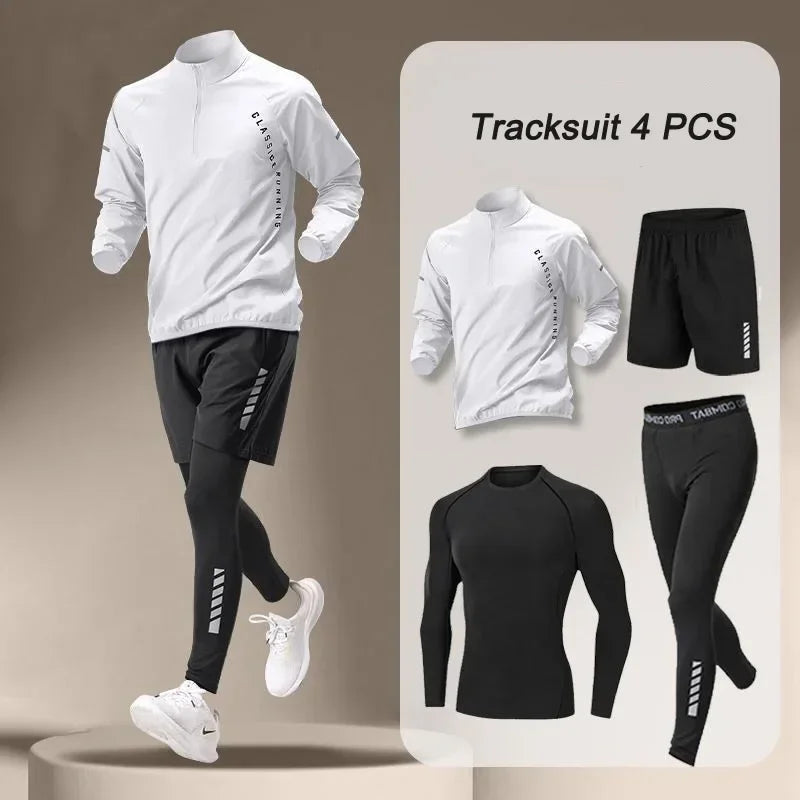 Kizarco Quick Dry Jacket And Pants Set For Outdoor Fitness