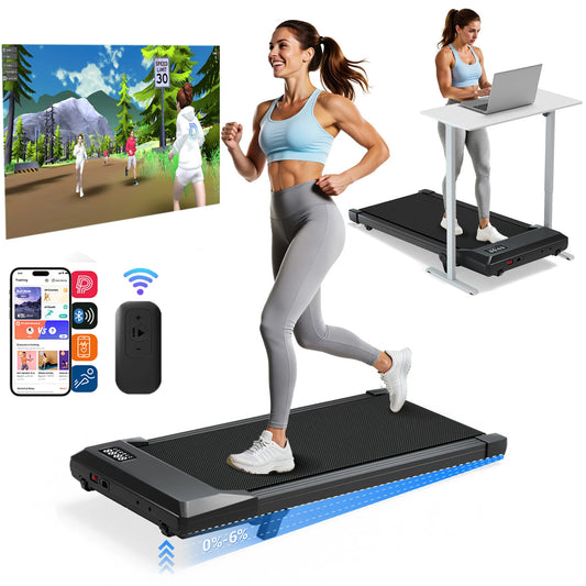 Superun 2.5HP Walking Pad Under Desk Treadmill LED Display