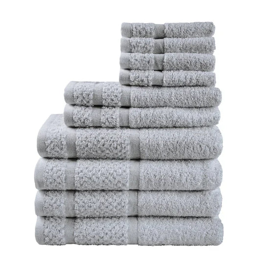 NONECN 10 Piece Cotton Towel Set Soft And Durable Quality