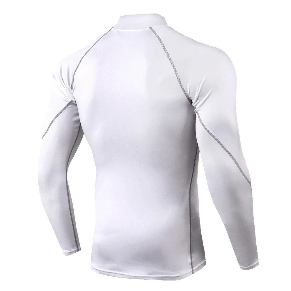 Wyhyayecn Quick Dry Men Sports T Shirt Long Sleeve Top