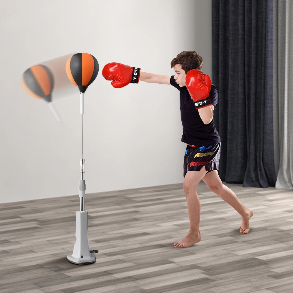 Punching Bag With Stand Boxing Set For Training And Fitness