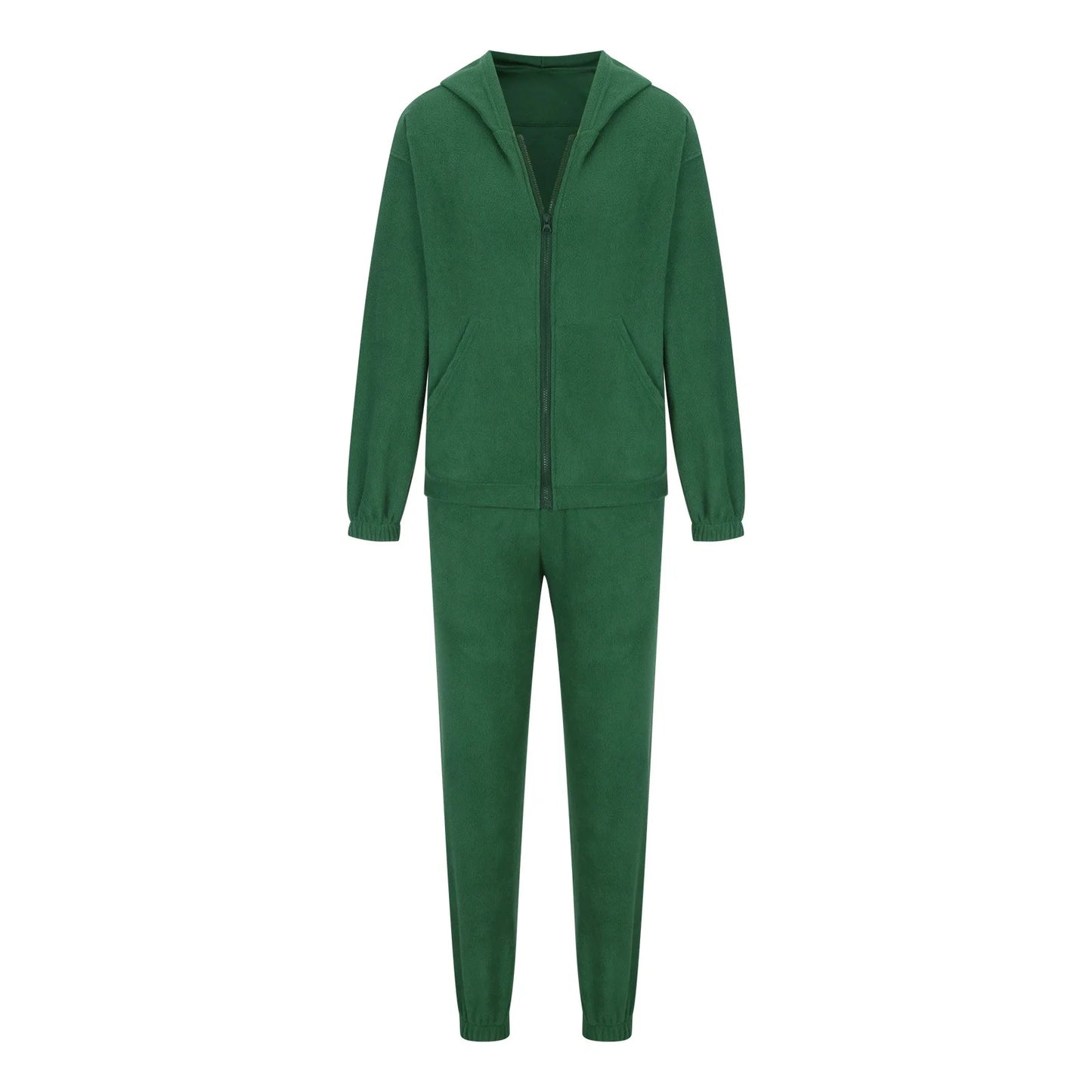 NONECN Women's Hooded Pullover Two-Piece Sweater Set