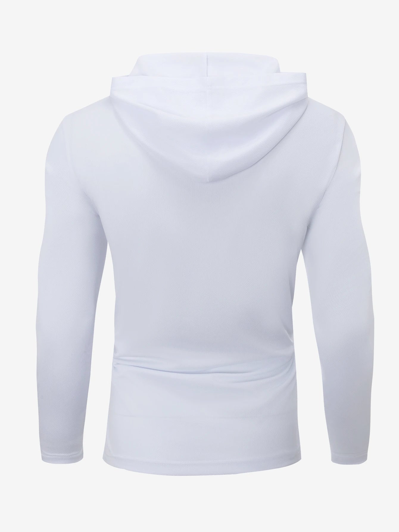 NONECN Men's Hooded Long Sleeve Sports Top for Running