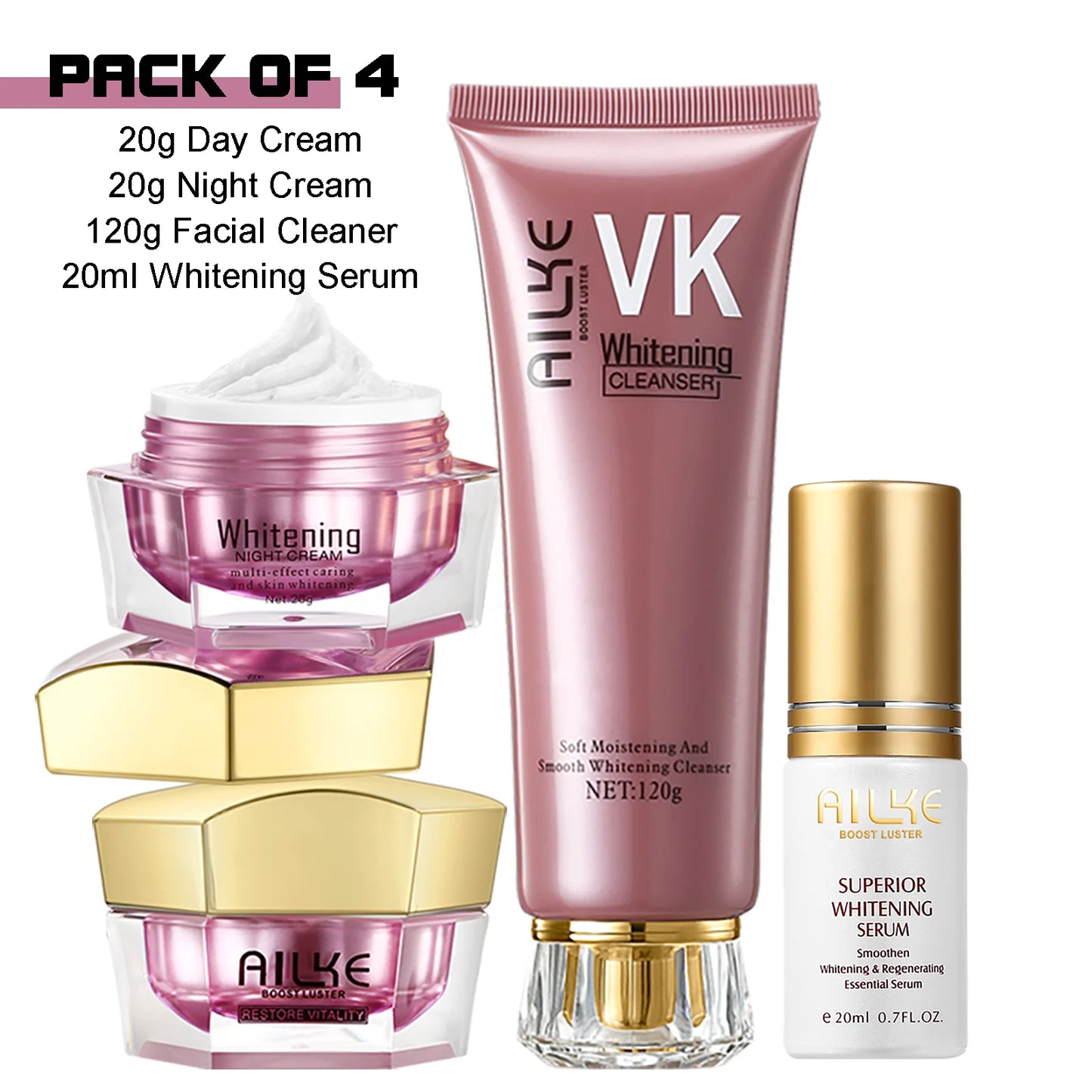 AILKE Lightening Face Cream Antioxidant Radiant Skin Firming Sodium Hyaluronate