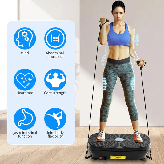 Vibration Plate Exercise Machine Whole Body Workout Power Vibration Platform
