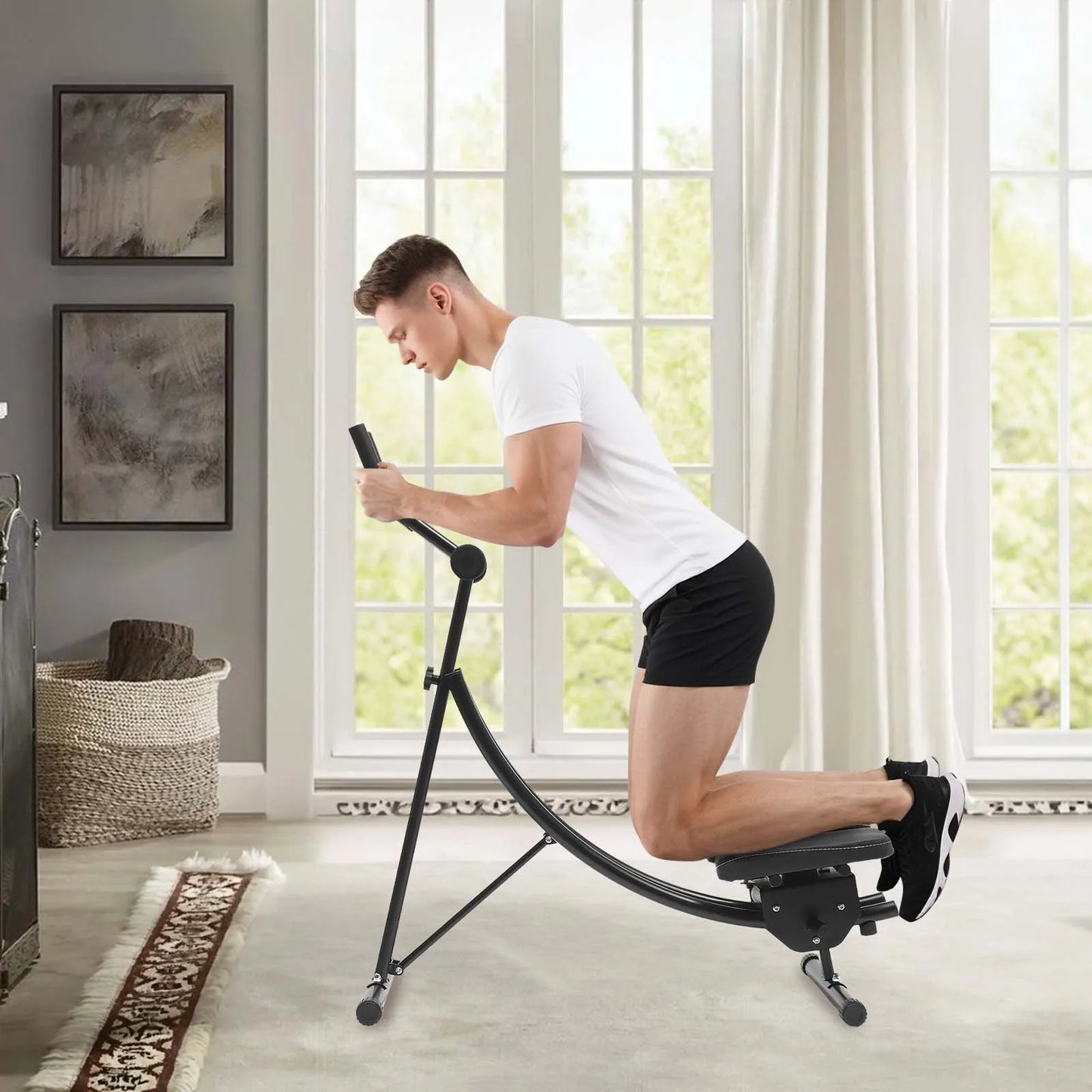 None Ab Twister Fitness Machine With Rotating Cushion Core Trainer