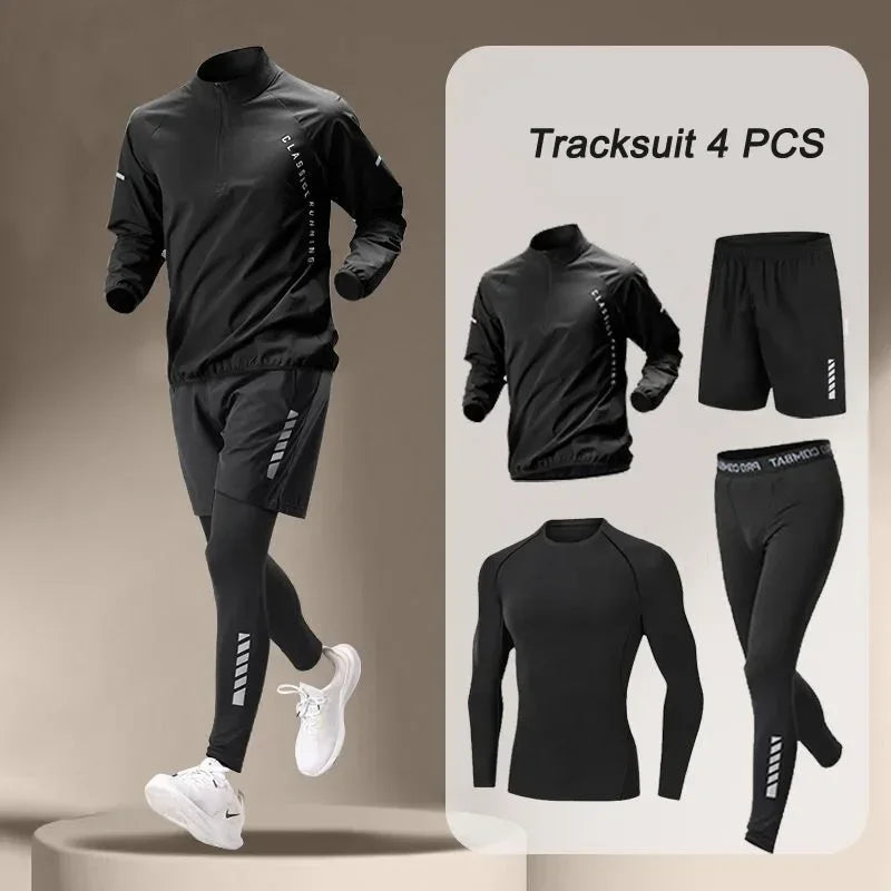 Kizarco Quick Dry Jacket And Pants Set For Outdoor Fitness