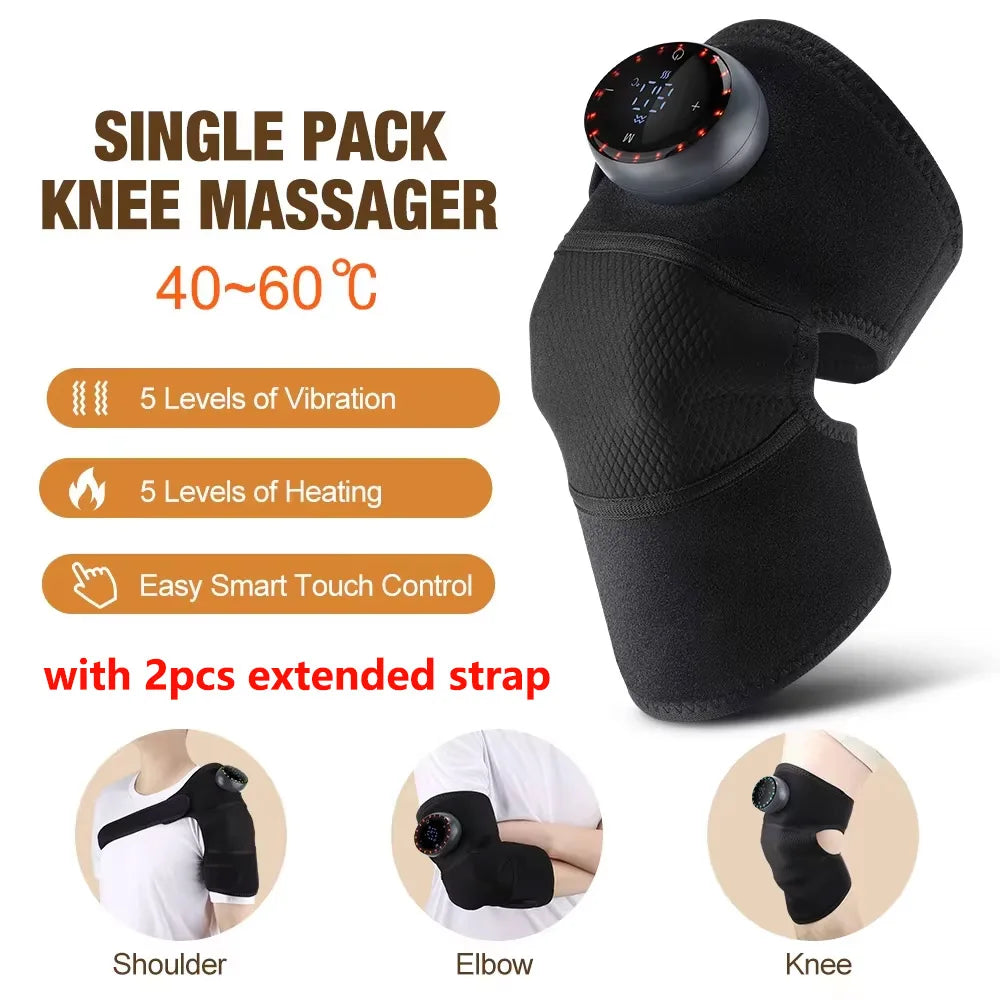 PASTSKY Heating Massage Knee Pad With Smart Vibration Hot Compress