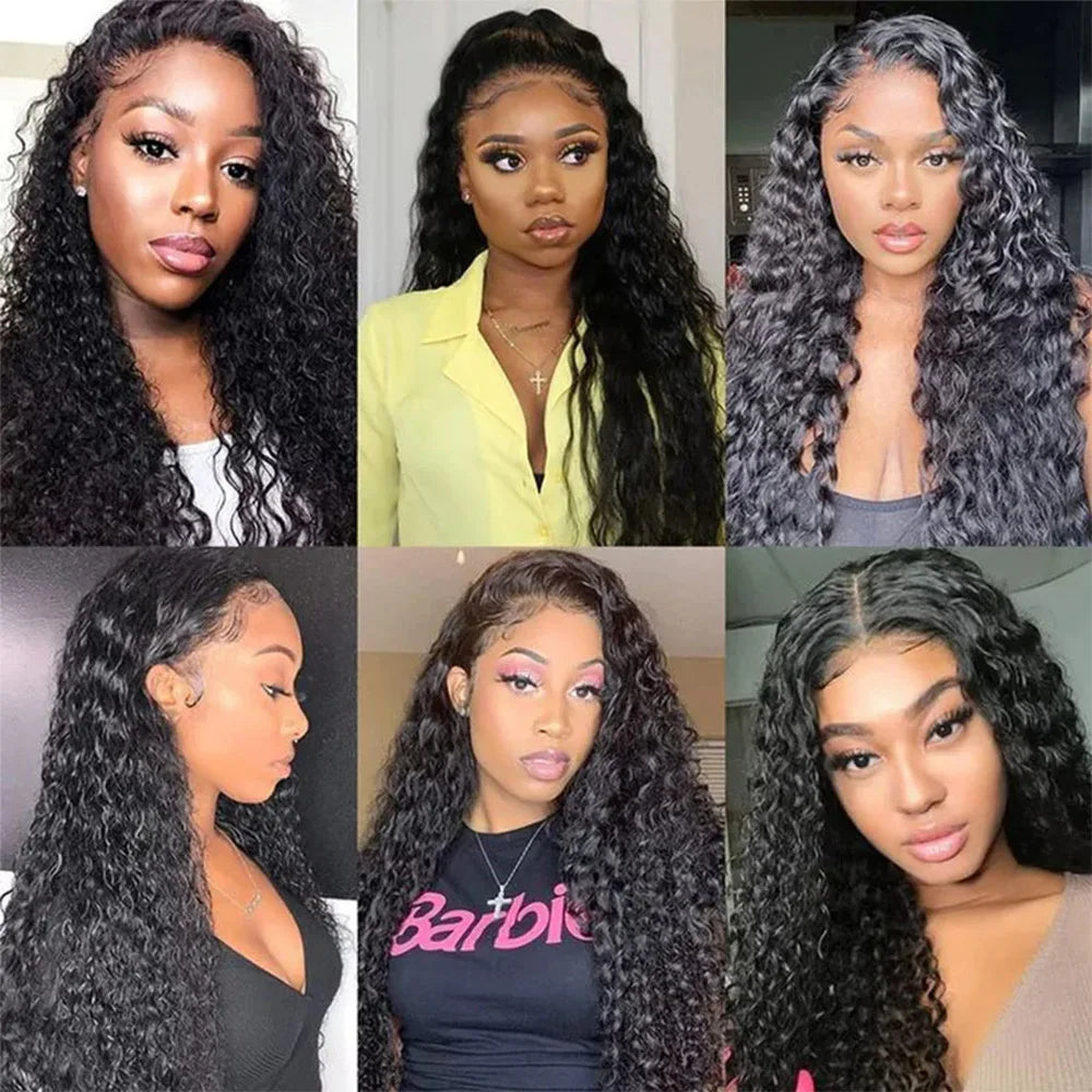 CanaryFly Deep Wave Remy Lace Front Wig For Women Premium