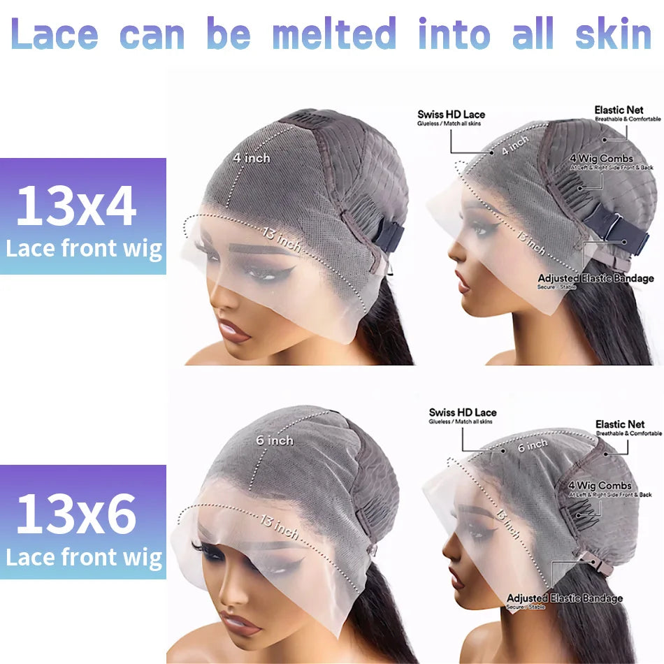 Havren HD Lace Front Wig Remy Human Hair Straight Premium