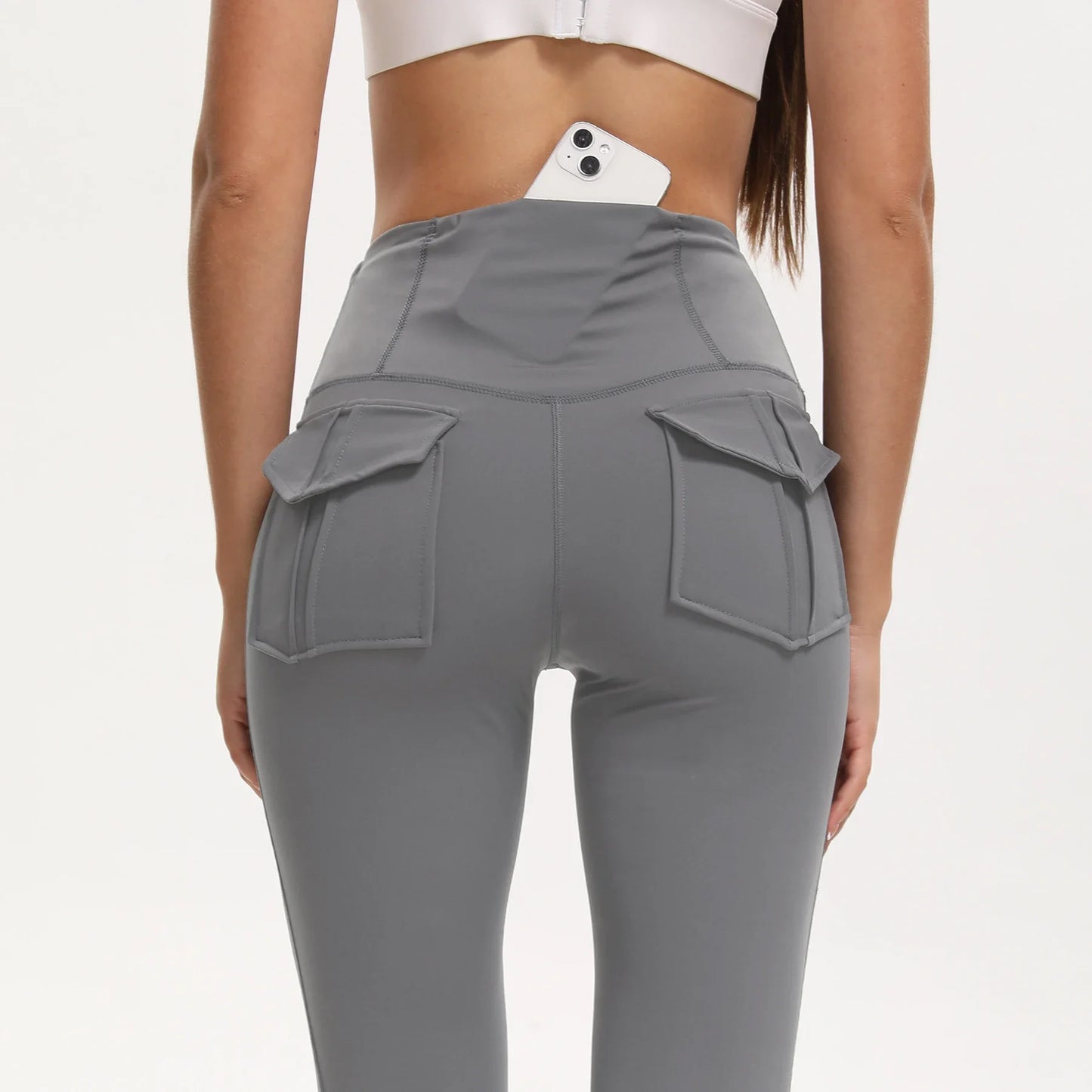 Women Bootcut Yoga Pants with Pockets High Waist Tummy Control Three Pack