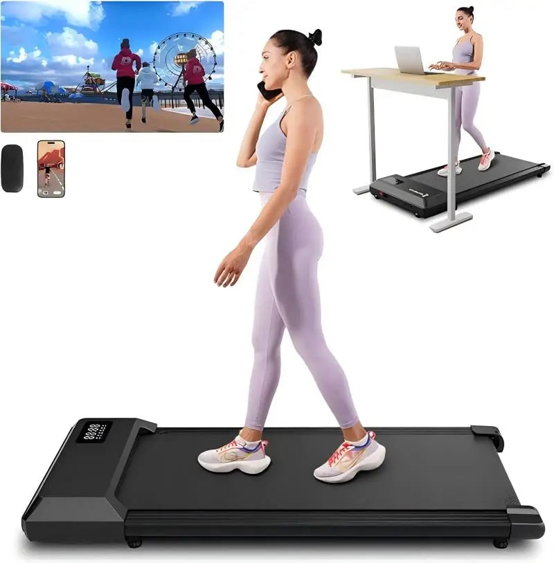 Superun Home Office Walking Treadmill With App Control