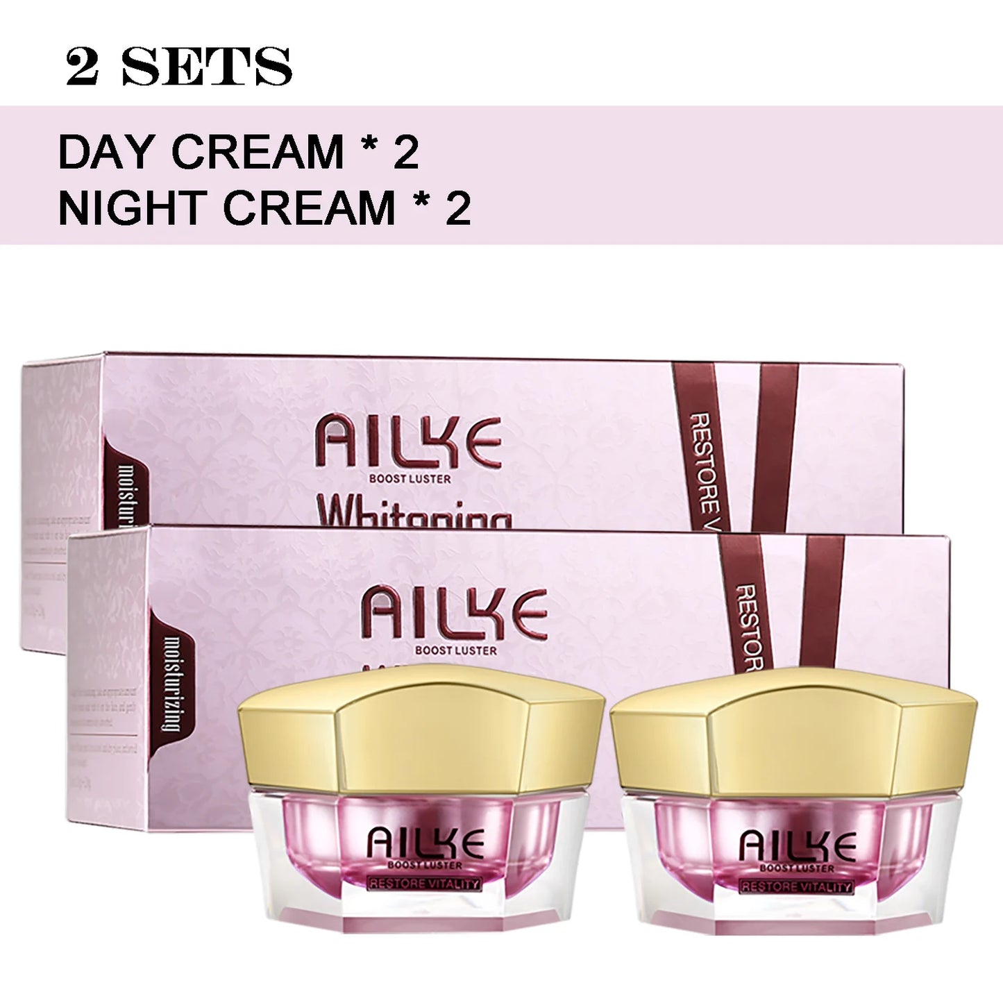 AILKE Lightening Face Cream Antioxidant Radiant Skin Firming Sodium Hyaluronate