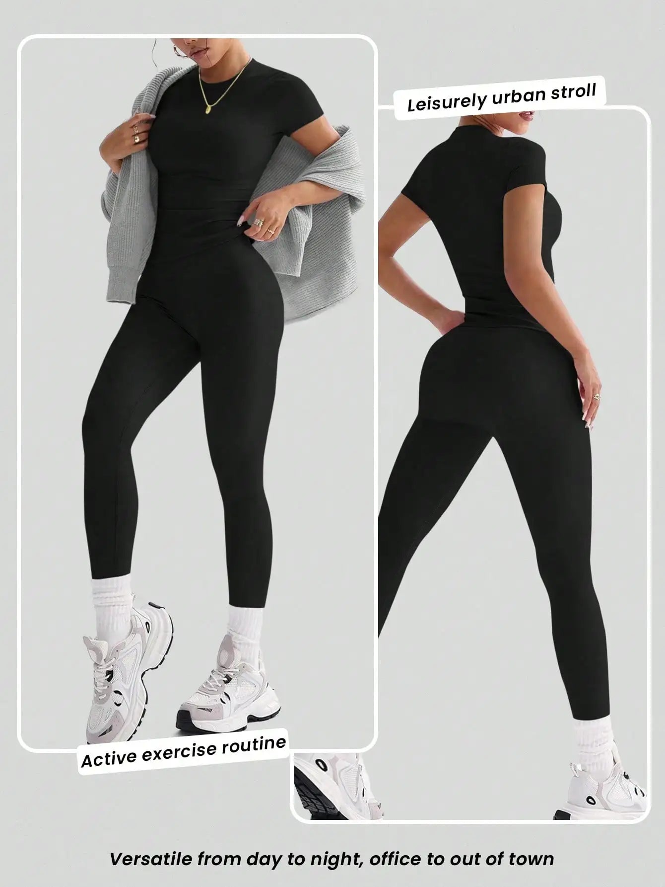 NONE Women's Seamless Quick Dry 2Piece Set For Gym Yoga