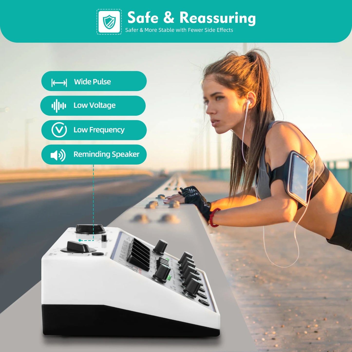 None KWD808I Electric Impulse Acupuncture Therapy Patch Massager