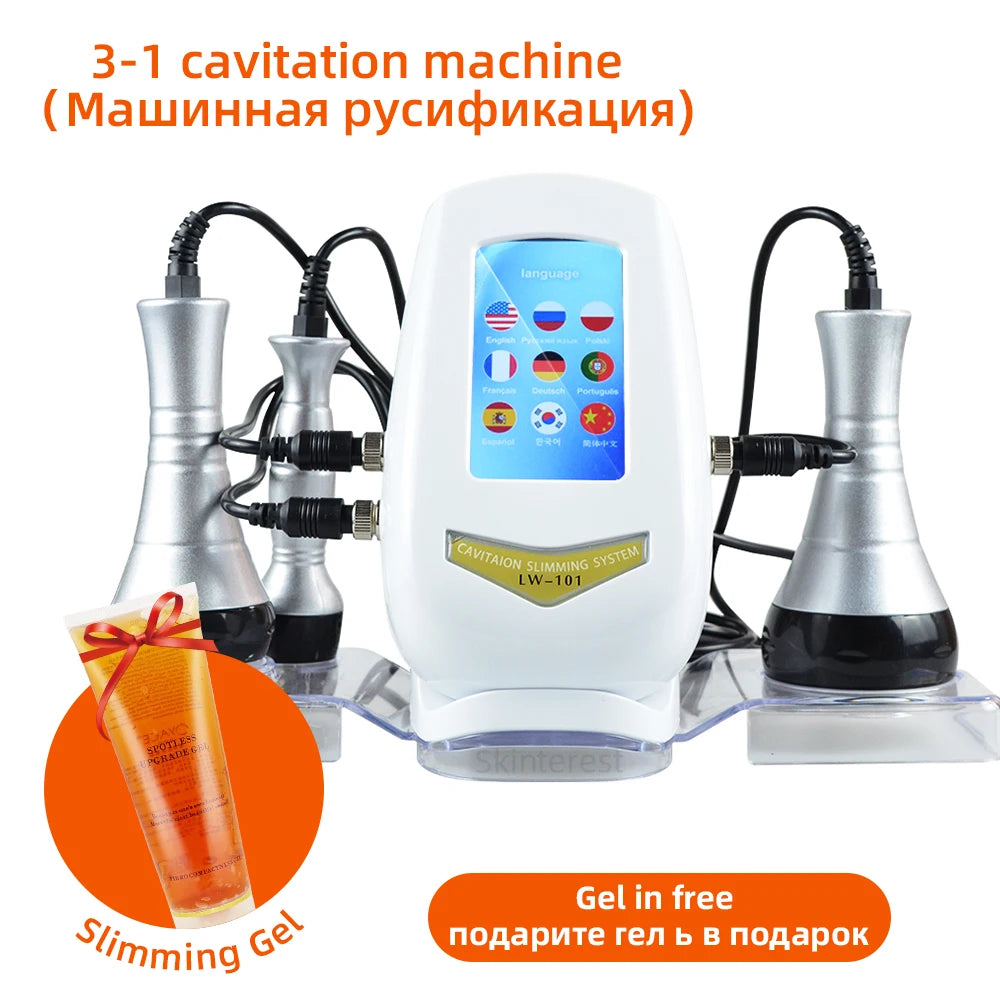 MISSHEARTH 3 In 1 Beauty Body Slimming Massager Cavitation Machine