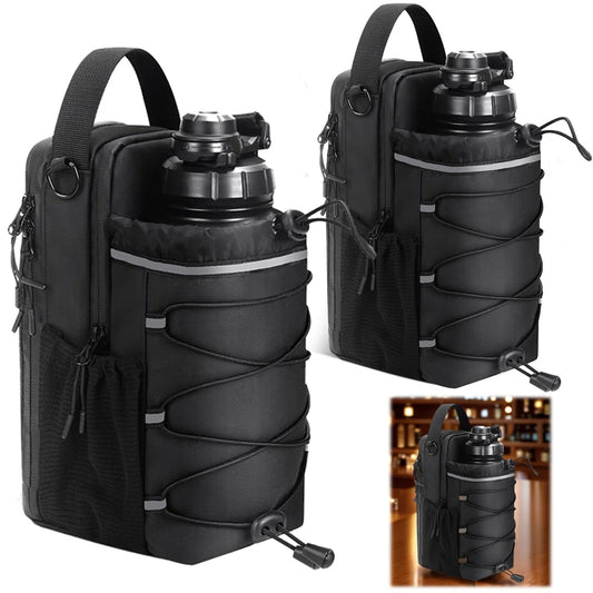 Shunmaii Magnetic Gym Bag Crossbody Water Bottle Holder