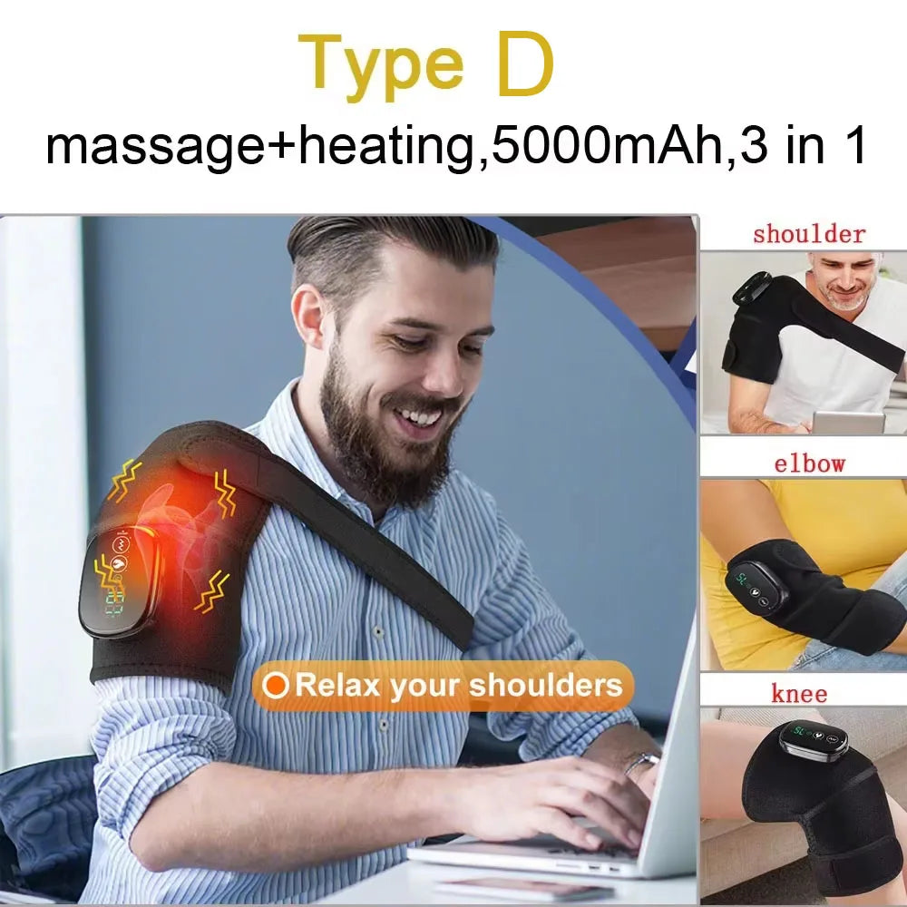 PASTSKY Heated Shoulder Warmer Massager Electric Heating Wrap