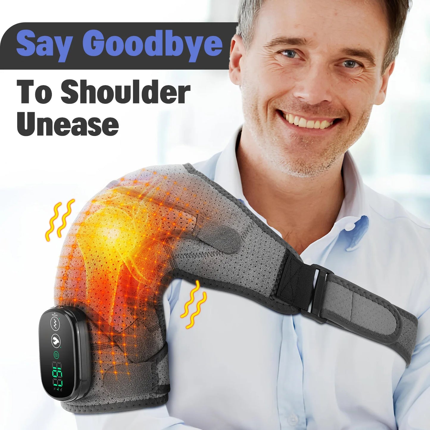 PASTSKY Heated Shoulder Warmer Massager Electric Heating Wrap