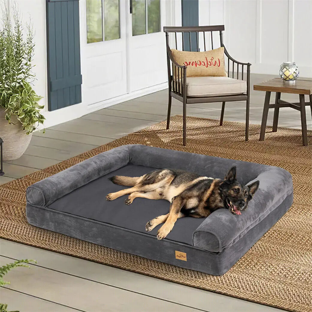 BINGOPAWCN Orthopedic Dog Bed With Removable Washable Cover And Foam