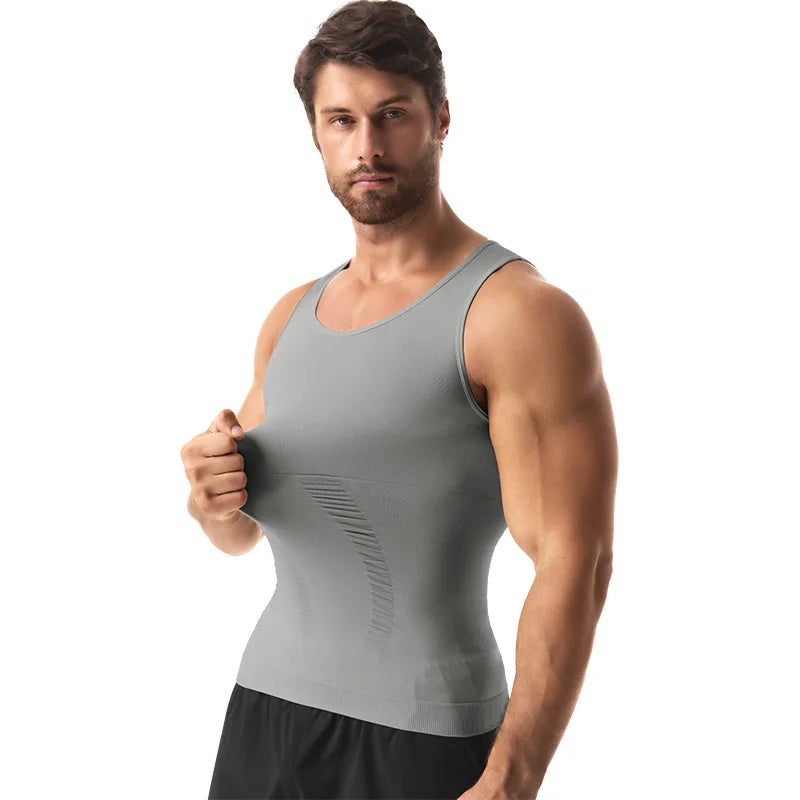 LALAMELON Men Compression Vest Shapewear Body Shaper Tank Top
