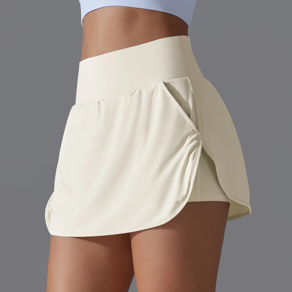 Hamidou Outdoor Sports Yoga Skirt High Waist Breathable For Women