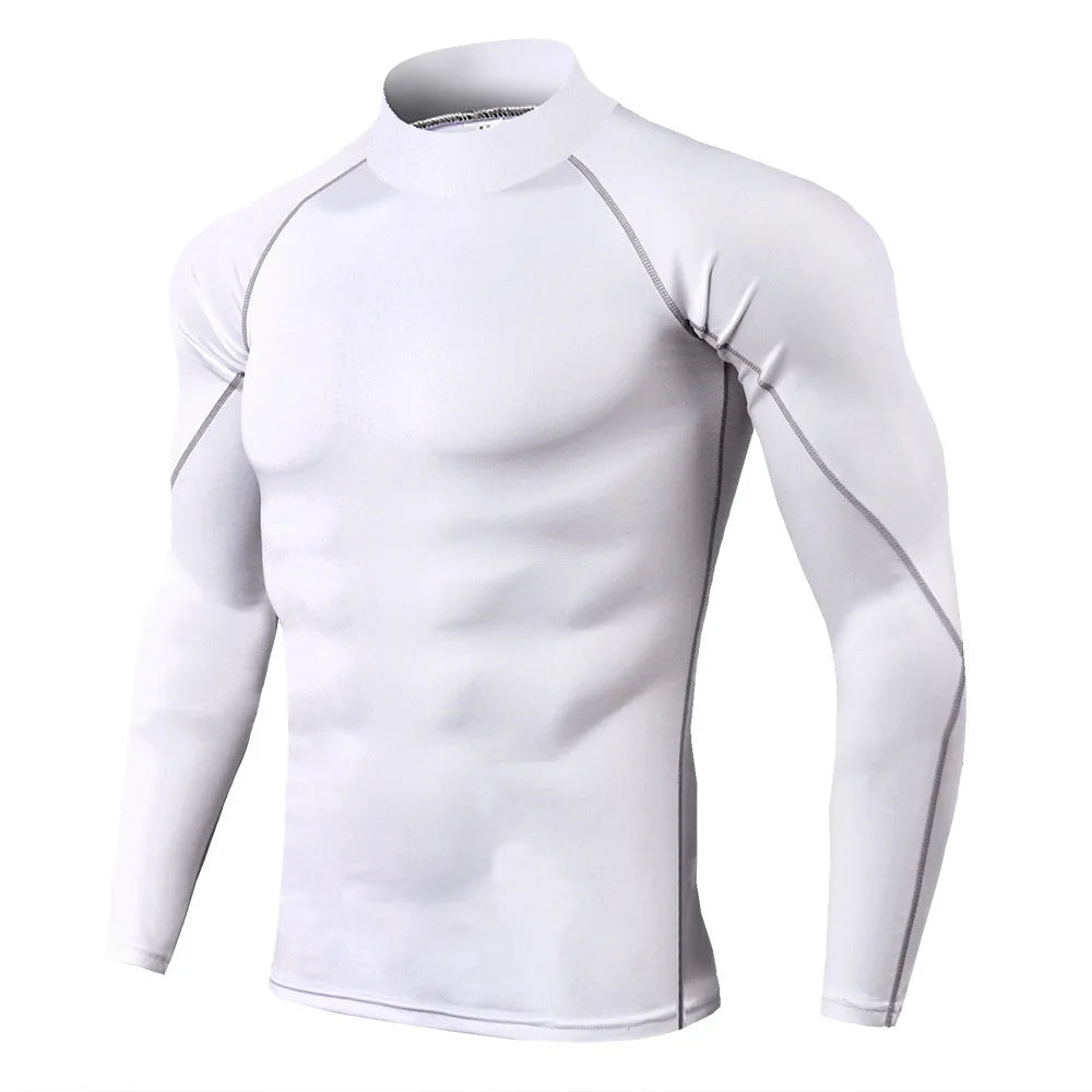 Wyhyayecn Quick Dry Men Sports T Shirt Long Sleeve Top