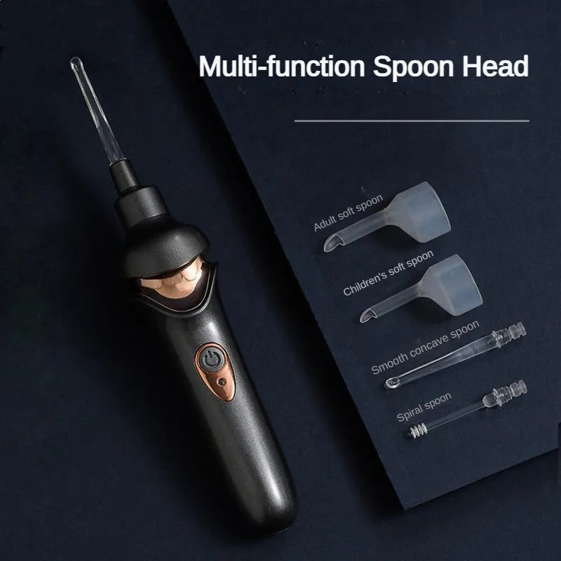 None Electric Luminous Earpick Vacuum Ear Wax Remover For All