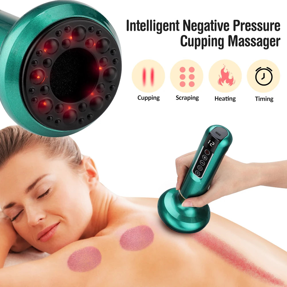Hailicare Electric Cupping Massager Vacuum Suction Cup Guasha