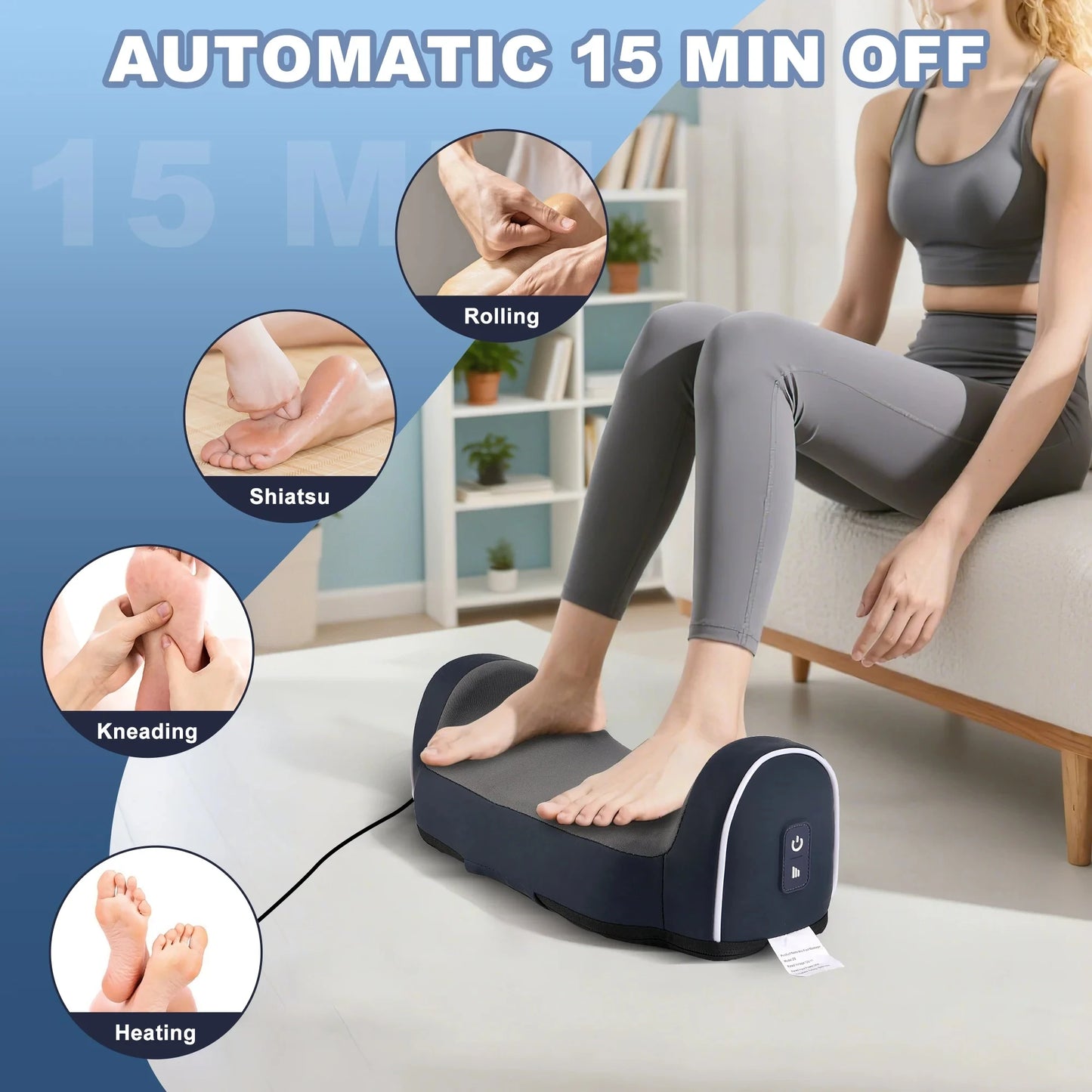 None Brand Foot Massager With Heat For Plantar Fasciitis Calf